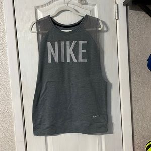 Nike sleeve cut off sweater material